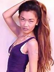 This long haired amateur shows her asian pussy for cash